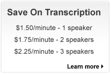 Transcription Cost Save Special